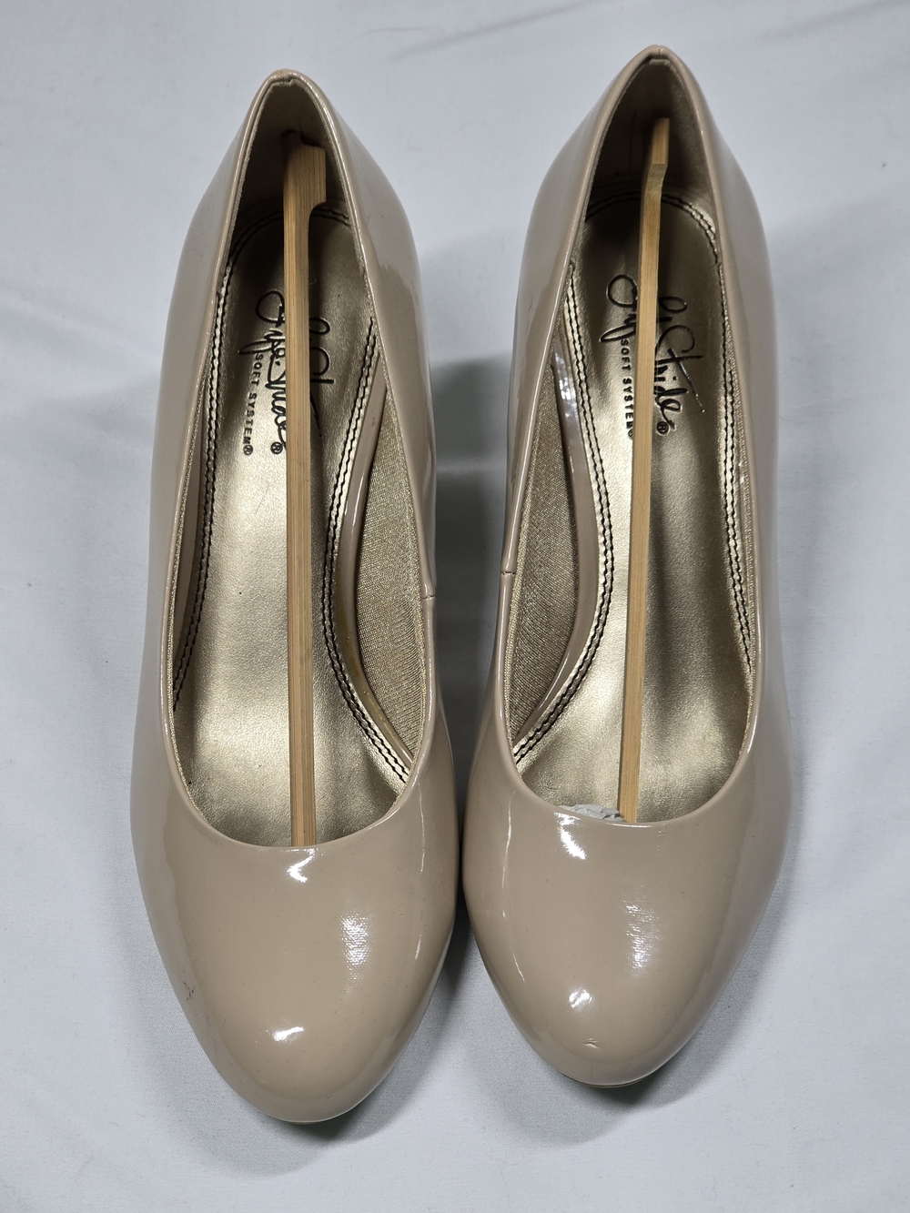 LifeStride Nude Patent Parigi Pumps Size 9M